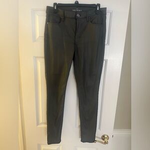 White house black market size 8 skinny high-rise gray pants.